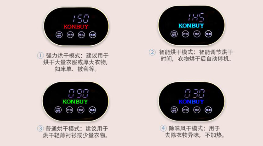 謹記！衣物烘干機不同干衣模式的使用建議